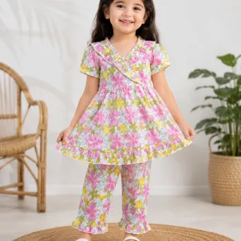 Summer Special Floral Co-ords Set for Girls Wholesale Bangladesh