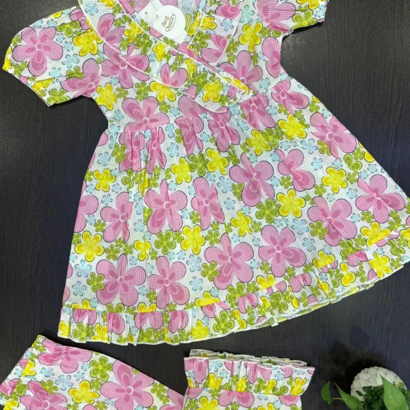 Summer Special Floral Co-ords Set for Girls Wholesale Bangladesh Summer Special Floral Co-ords Set for Girls Wholesale Bangladesh