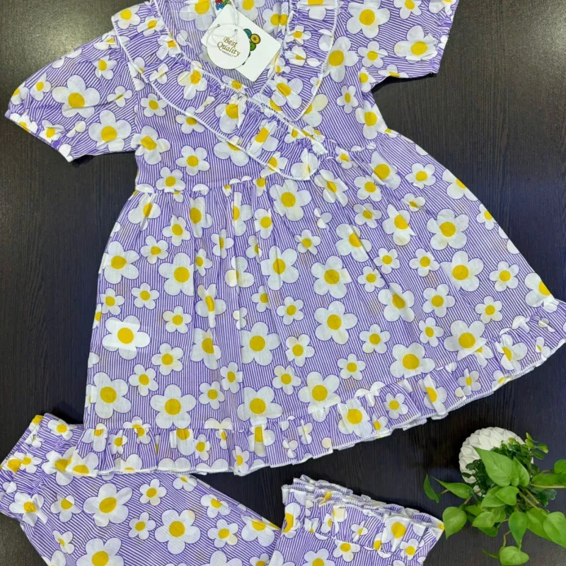 Summer Special Floral Co-ords Set for Girls Wholesale Bangladesh Summer Special Floral Co-ords Set for Girls Wholesale Bangladesh