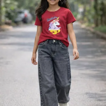 Girls Summer Special Premium Denim Palazzo Wholesale Bangladesh