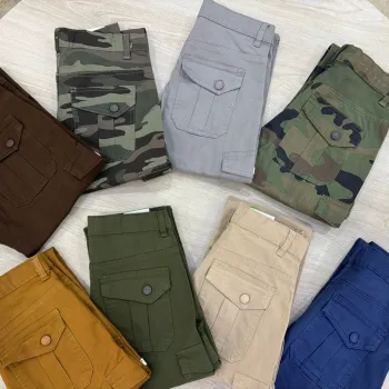 Lacoste Boys Export Quality 8 Pocket Cargo Pants Wholesale Bangladesh