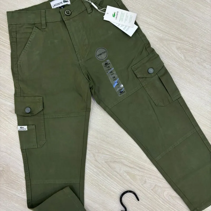 Lacoste Boys Export Quality 8 Pocket Cargo Pants Wholesale Bangladesh