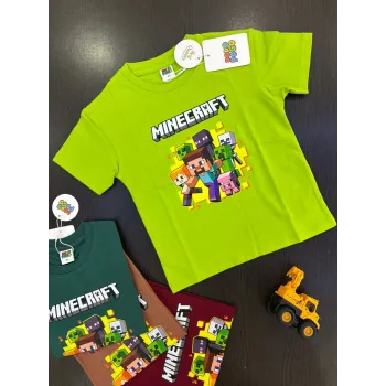 Minecraft Boys Drop Shoulder T-Shirt Wholesale Bangladesh