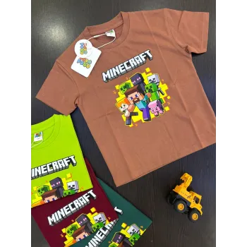 Minecraft Boys Drop Shoulder T-Shirt Wholesale Bangladesh