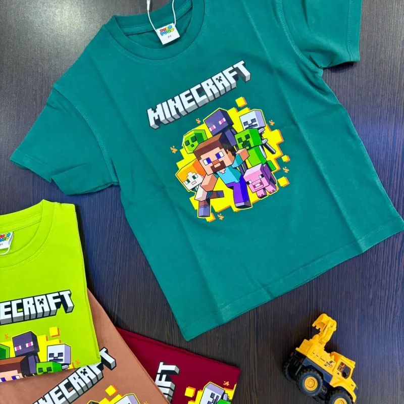 Minecraft Boys Drop Shoulder T-Shirt Wholesale Bangladesh