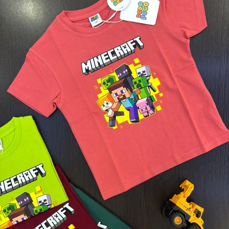 Minecraft Boys Drop Shoulder T-Shirt Wholesale Bangladesh