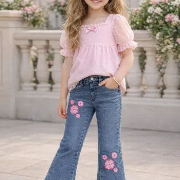 OVS Girls Bootcut Denim Jeans Summer Collection Wholesale Bangladesh