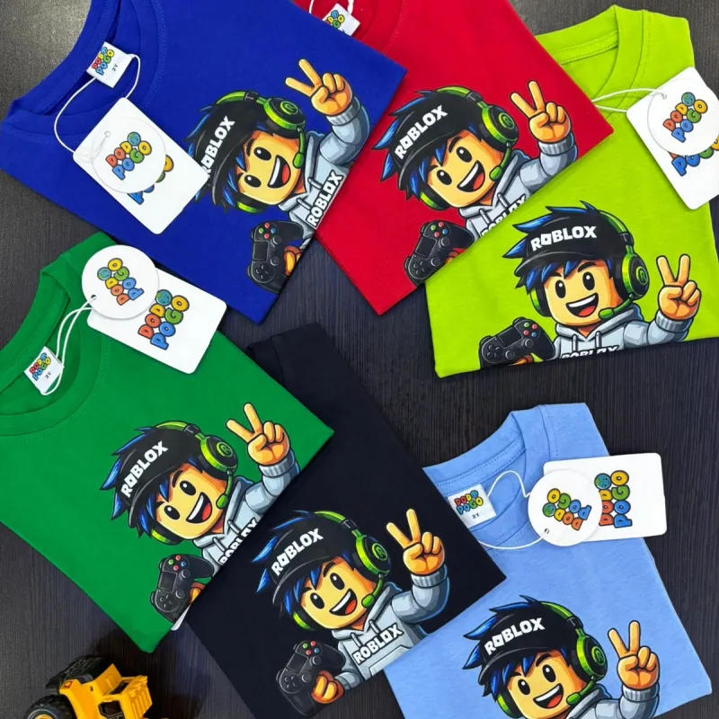 Roblox Boys Summer Special Drop Shoulder T-Shirt Wholesale Bangladesh