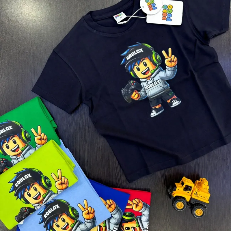 Roblox Boys Summer Special Drop Shoulder T-Shirt Wholesale Bangladesh