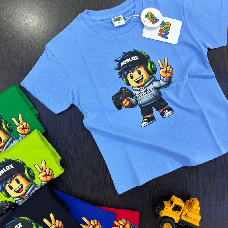 Roblox Boys Summer Special Drop Shoulder T-Shirt Wholesale Bangladesh