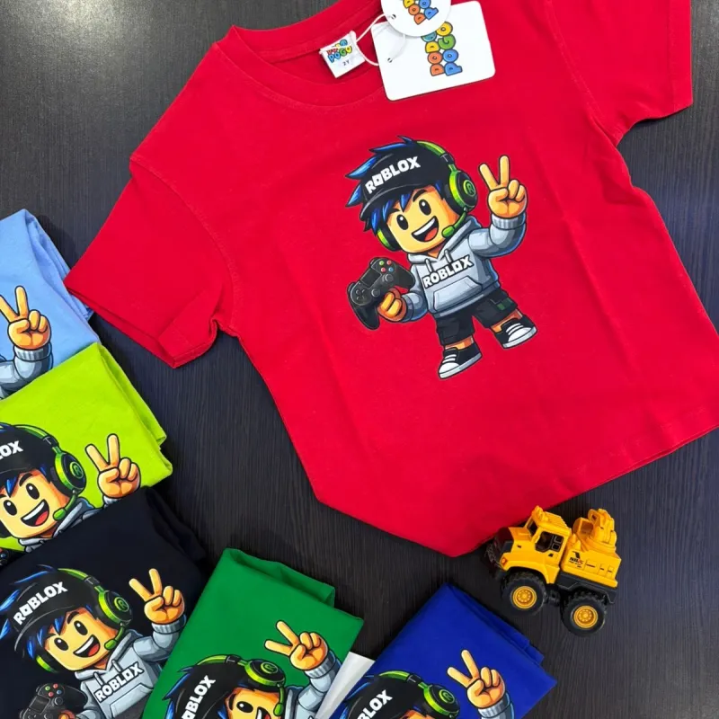 Roblox Boys Summer Special Drop Shoulder T-Shirt Wholesale Bangladesh