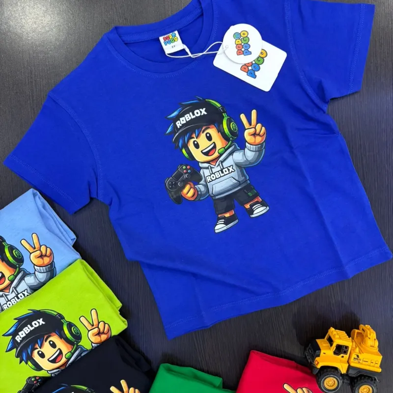 Roblox Boys Summer Special Drop Shoulder T-Shirt Wholesale Bangladesh