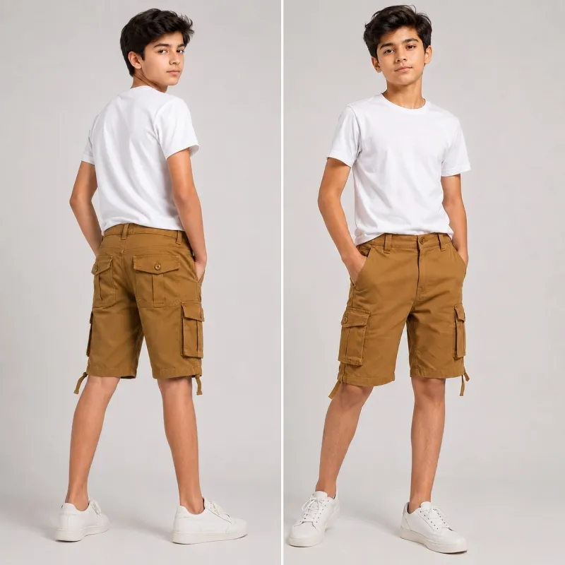 Lacoste Adult Boys Three-Quarter Twill Cargo Pants Wholesale Bangladesh