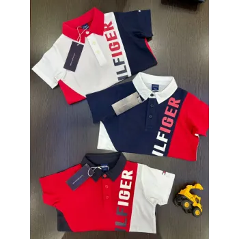 Tommy Hilfiger Boys Premium Two Tone Contrast Polo T-Shirt Wholesale Bangladesh