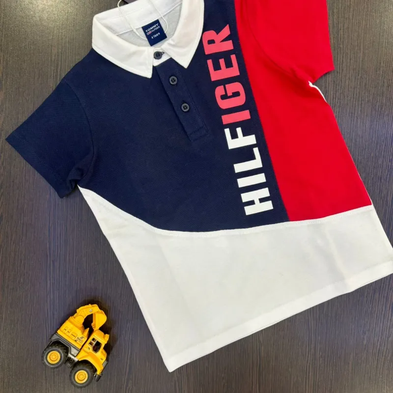 Tommy Hilfiger Boys Premium Two Tone Contrast Polo T-Shirt Wholesale Bangladesh