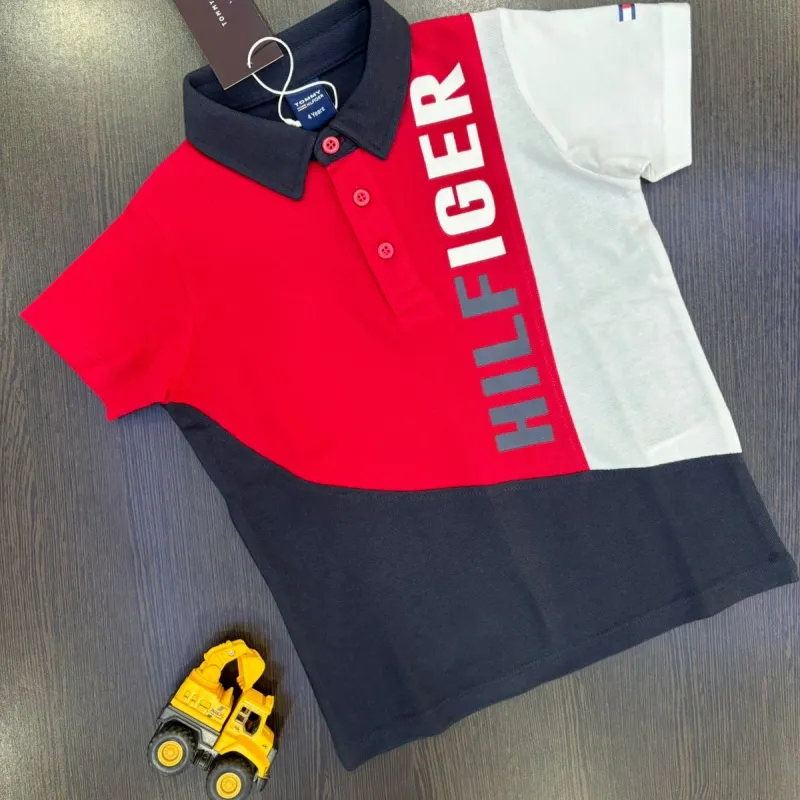 Tommy Hilfiger Boys Premium Two Tone Contrast Polo T-Shirt Wholesale Bangladesh