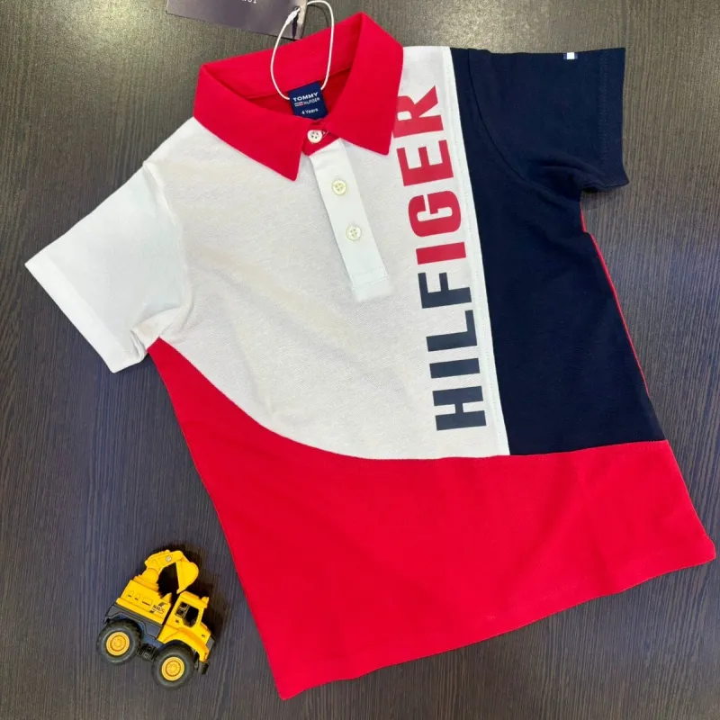 Tommy Hilfiger Boys Premium Two Tone Contrast Polo T-Shirt Wholesale Bangladesh