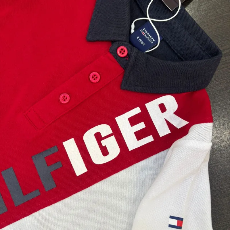 Tommy Hilfiger Boys Premium Two Tone Contrast Polo T-Shirt Wholesale Bangladesh