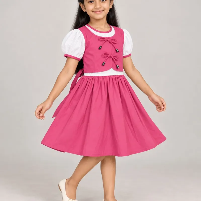 Girls’ Fancy Cotton Frock Wholesale Bangladesh
