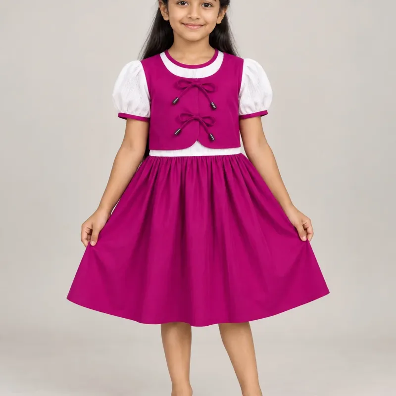 Girls’ Fancy Cotton Frock Wholesale Bangladesh