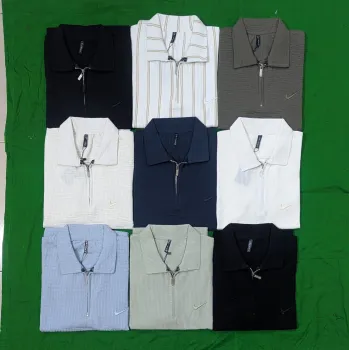 Nike Men's Basic Chain Zipper Polo Shirt Wholesale – Everywear Bangladesh Ltd