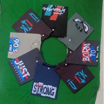 Men's Printed Mid Grade T‑Shirt (No Tag) Wholesale – Everywear Bangladesh Ltd