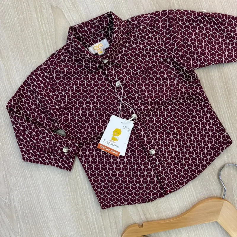 Boys' Premium Winter Cotton Shirt (9 All-Over Prints, 6–36 Months) — Wholesale Bangladesh