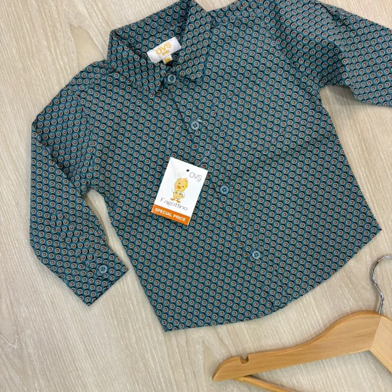 Boys' Premium Winter Cotton Shirt (9 All-Over Prints, 6–36 Months) — Wholesale Bangladesh