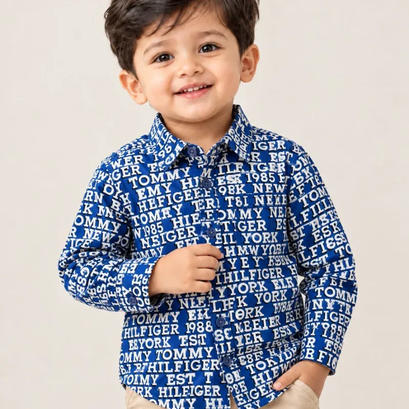 Boys' Premium Winter Cotton Shirt (9 All-Over Prints, 6–36 Months) — Wholesale Bangladesh