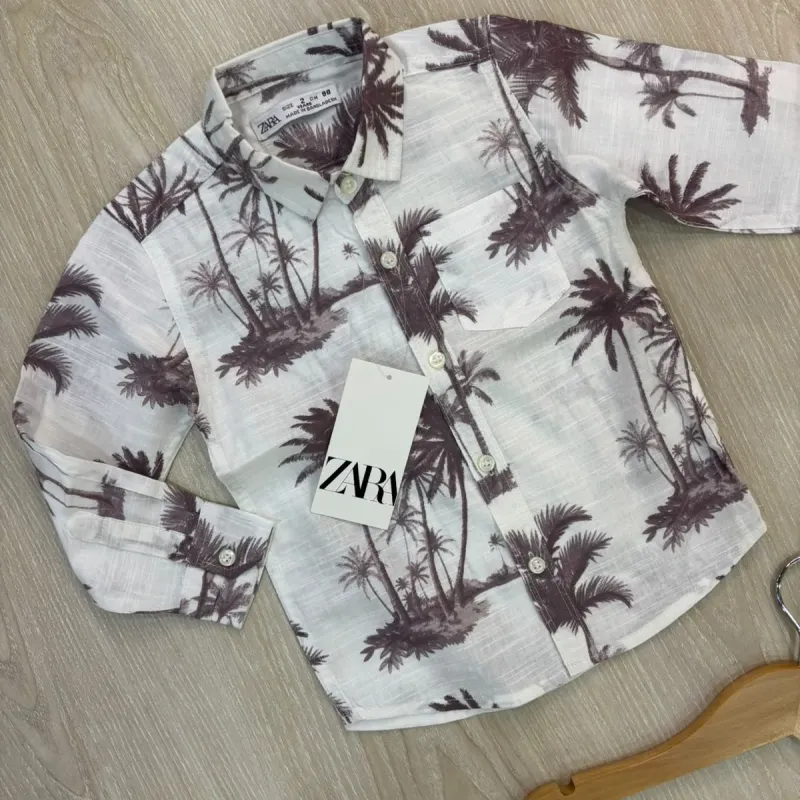 Boys' Premium Winter Cotton Shirt (8 All-Over Prints, 2–8 Years) — Wholesale Bangladesh