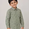Boys' Premium Winter Cotton Shirt — Print Assortment 4 (2–8 Years) — Wholesale Bangladesh