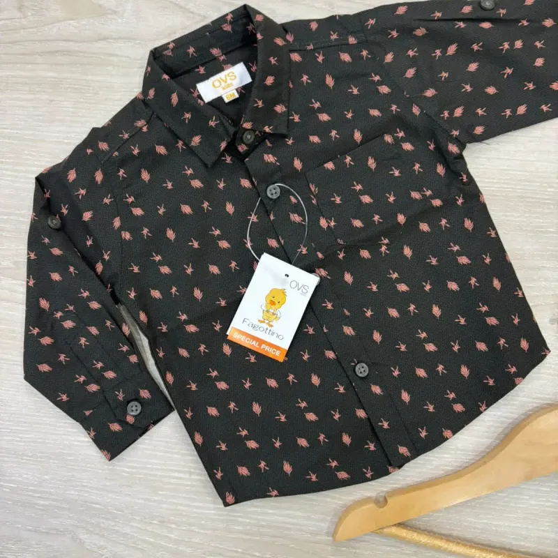 Boys' Premium Winter Cotton Shirt — Print Assortment 4 (2–8 Years) — Wholesale Bangladesh
