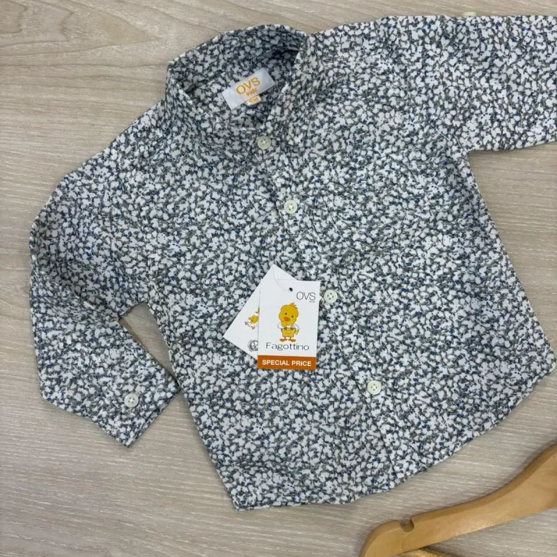 Boys' Premium Winter Cotton Shirt — Print Assortment 4 (2–8 Years) — Wholesale Bangladesh