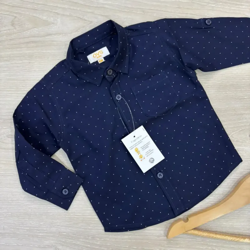 Boys' Premium Winter Cotton Shirt — Print Assortment 4 (2–8 Years) — Wholesale Bangladesh