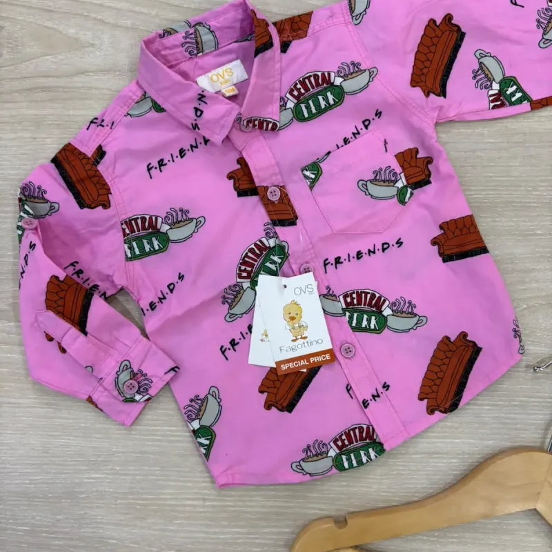 Boys' Premium Winter Cotton Shirt — Print Assortment 4 (2–8 Years) — Wholesale Bangladesh